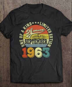 Awesome Since September 1963 60Th Birthday Gift 60 Years Old 1