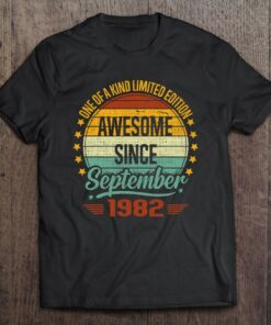 Awesome Since September 1982 Vintage 40Th Birthday 1