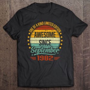 Awesome Since September 1982 Vintage 40Th Birthday 1