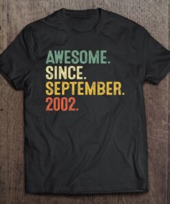 Awesome Since September 2002 21St Bday Gift 21 Years Old Boys 1