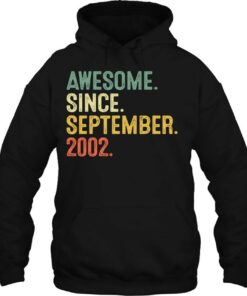 Awesome Since September 2002 21St Bday Gift 21 Years Old Boys 3