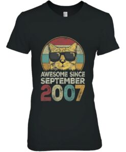 Awesome Since September 2007 15Th Birthday Gifts Cat Lovers 1 Awesome Since September 2007 15Th Birthday Gifts Cat Lovers 2