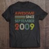 Awesome Since September 2009 Vintage Birthday Girls Boys