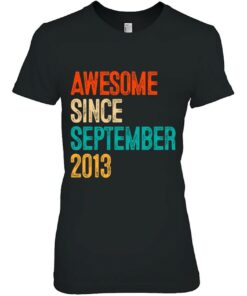Awesome Since September 2013 9 Years Old Gift 9Th Birthday 2
