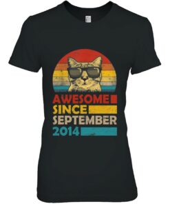 Awesome Since September 2014 8Th Birthday Gift Cat 1 Awesome Since September 2014 8Th Birthday Gift Cat 2