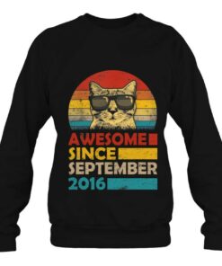 Awesome Since September 2016 6Th Birthday Gift Cat 3 Awesome Since September 2016 6Th Birthday Gift Cat 4