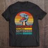 Awesome Since September 2016 Dinosaur 6 Years Old Birthday