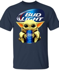 Baby Yoda Star Wars Loves Bud Light T-Shirt 1 Baby Yoda Star Wars Loves Bud Light T Shirt 2