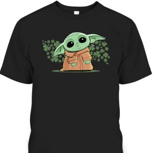 Baby Yoda Star Wars The Mandalorian St Patrick’s Day T-Shirt