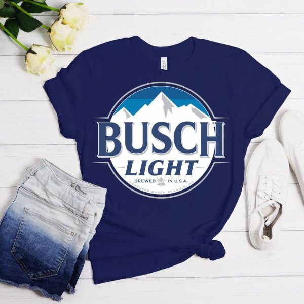 Basic Busch Light T-Shirt Brewed In USA Gift For Beer Lovers