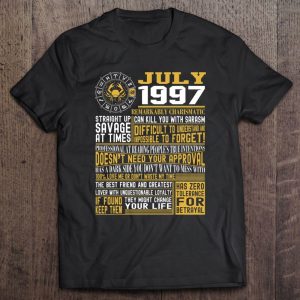 Best Born In July 1997 Facts Shirts For Mens Womens 1