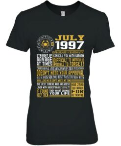 Best Born In July 1997 Facts Shirts For Mens Womens 2