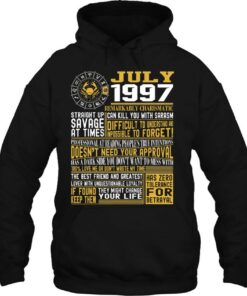 Best Born In July 1997 Facts Shirts For Mens Womens 3