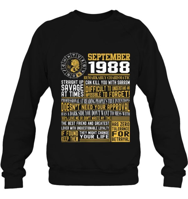 Best Born In September 1988 Facts For Men Women