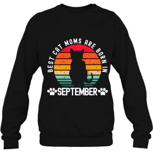 Best Cat Moms Born In September Retro Birthday Men Cat Mommy 4