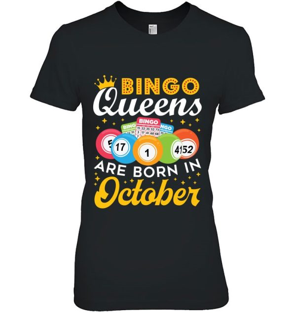 Bingo Birthday Women Bingo Queens Are Born In October