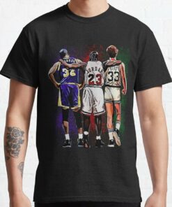 Bird Jordan And Magic Johnson NBA legends T Shirt 1