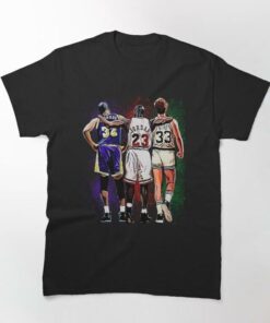 Bird Jordan And Magic Johnson NBA legends T Shirt 2