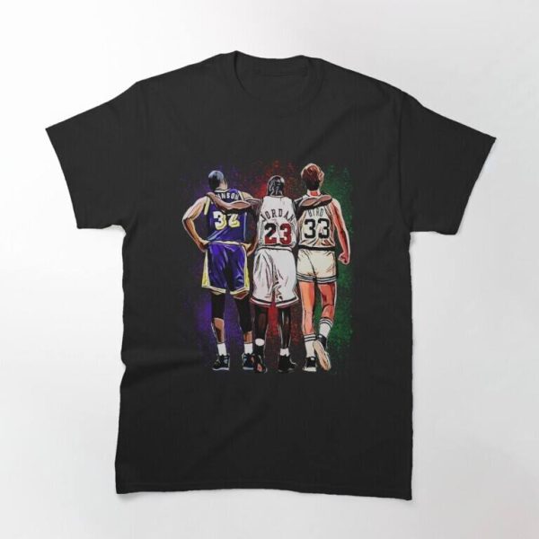 Bird, Jordan And Magic Johnson NBA legends T-Shirt