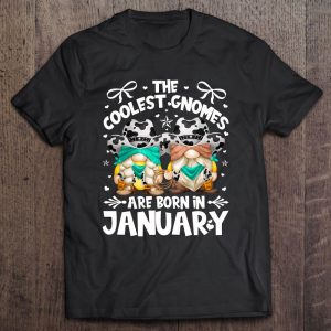 Birthday Cow Print Gnomes For Women Who Are Born In January 1