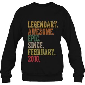 Birthday Legendary Awesome Epic Since February 2010 Gift 4