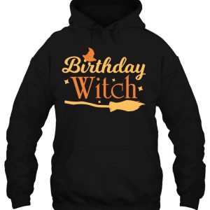 Birthday Witch Scary Funny Halloween Tee For Women And Girls 3