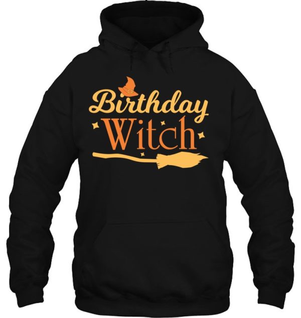 Birthday Witch Scary Funny Halloween Tee For Women And Girls