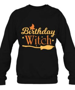 Birthday Witch Scary Funny Halloween Tee For Women And Girls 4
