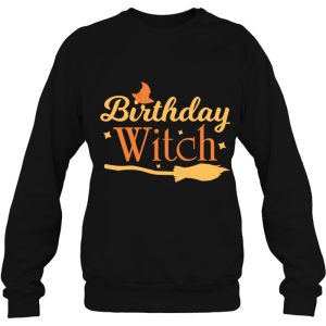 Birthday Witch Scary Funny Halloween Tee For Women And Girls 4