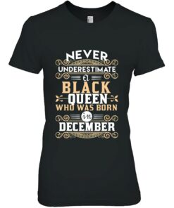 Black Queens Are Born In December Birthday Tshirts 2