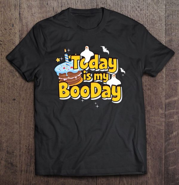 Boo Day Shirt Halloween Happy Birthday Cake Ghost