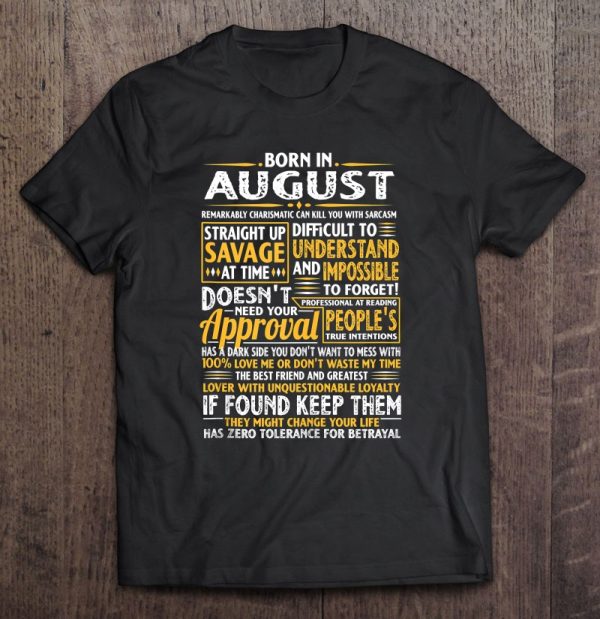 Born In August Leo Zodiac Virgo Birthday Month Fun Saying