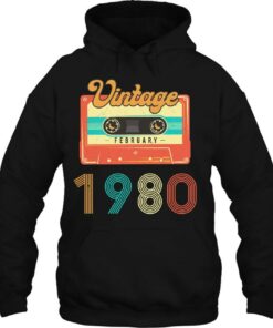 Born In Febuary 1980 40 Years Old Birthday Retro Cassette 2 Born In Febuary 1980 40 Years Old Birthday Retro Cassette 3