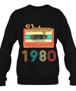 Born In Febuary 1980 40 Years Old Birthday Retro Cassette 3 Born In Febuary 1980 40 Years Old Birthday Retro Cassette 4