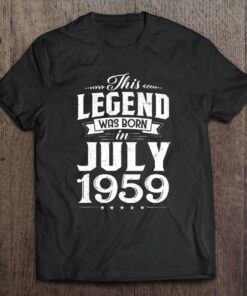 Born In July 1959 Retro Vintage 64 Years Old Bday 1