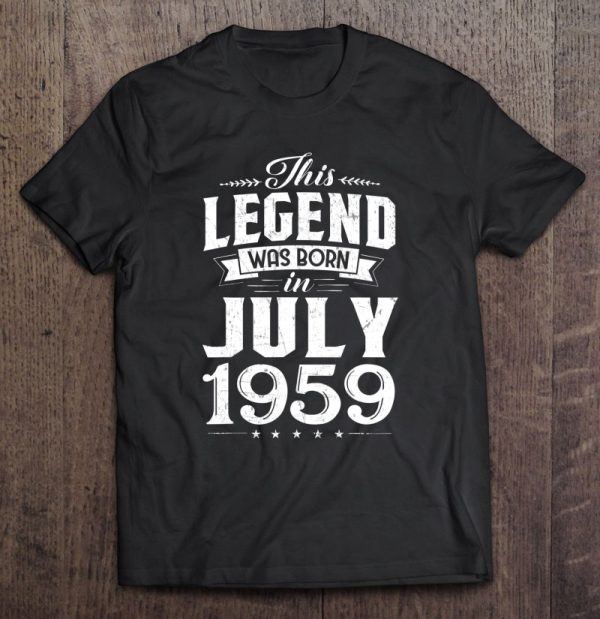 Born In July 1959 Retro Vintage 64 Years Old Bday