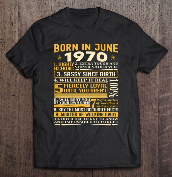 Born In June 1970 Facts Birthday Gifts