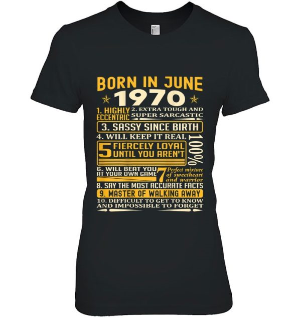 Born In June 1970 Facts Birthday Gifts