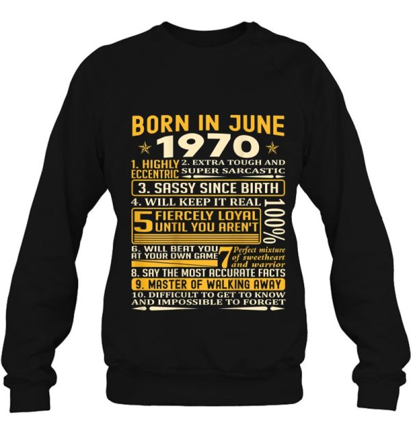 Born In June 1970 Facts Birthday Gifts