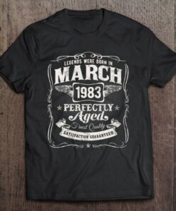 Born In March 1983 Vintage 40Th Birthday 1