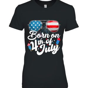 Born On 4Th Of July Birthday Sunglasses Fireworks Patriotic