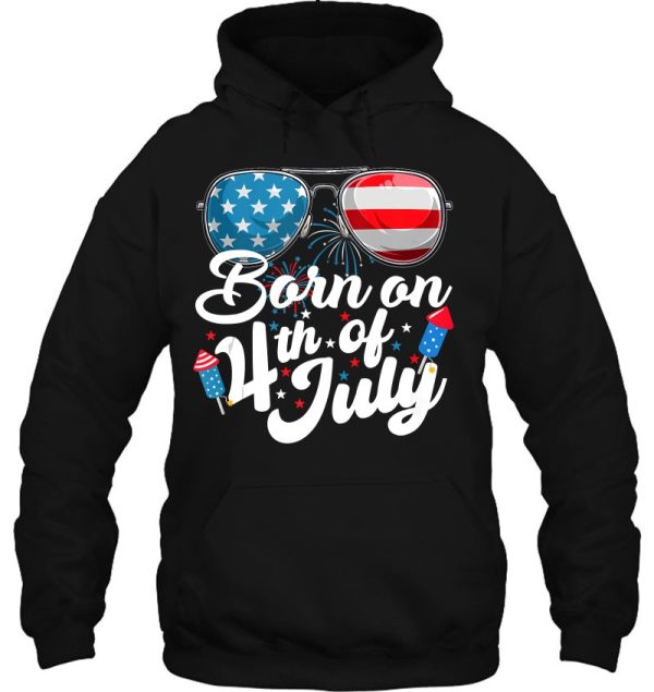 Born On 4Th Of July Birthday Sunglasses Fireworks Patriotic