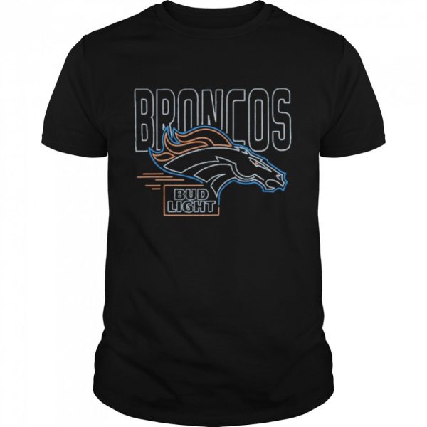 Bud Light T-Shirt Denver Broncos Gift
