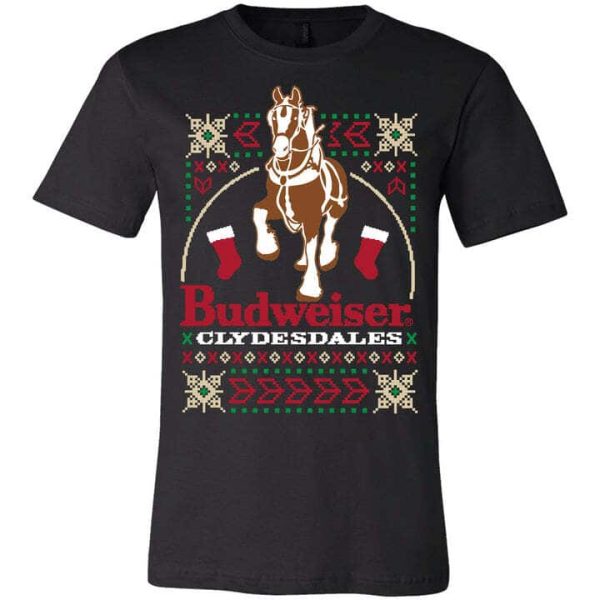 Budweiser Clydesdales T-Shirt Christmas Gift For Beer Lovers