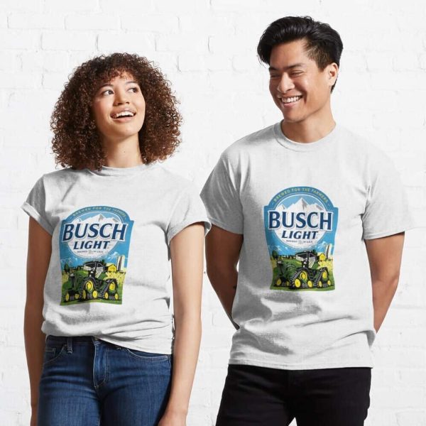 Busch Light Shirt Brewed For The Farmers Tractors On The Farm