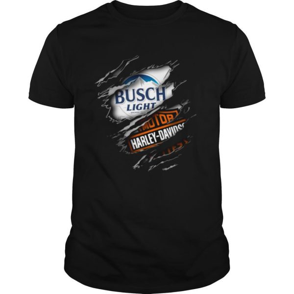 Busch Light T-Shirt Motor Harley Davidson