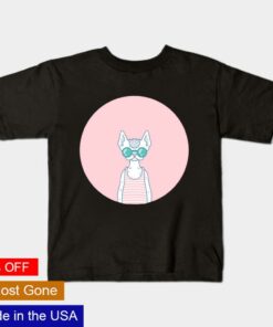 Cat pink summer shirt 1