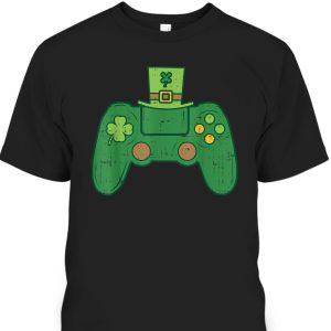 Controller Irish Gamer Boys St Patrick’s Day T-Shirt