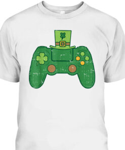 Controller Irish Gamer Boys St Patricks Day T Shirt 2