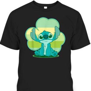 Cool Disney Lilo & Stitch St Patrick’s Day T-Shirt